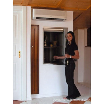 Sala de máquinas 300kg Elevador del montaplatos de la cocina de las mercancías de la comida